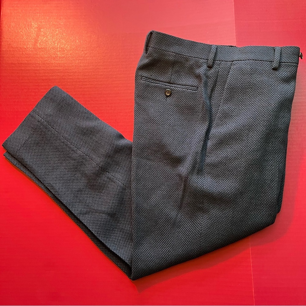 J Crew Flat Front Kenmare Pants 30Wx30 Linen Silk DARK BLUE NWT MSRP=$348 NEW!